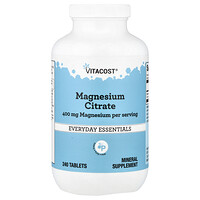 Vitacost, Магнезиев цитрат, 240 таблетки (200 mg на таблетка)