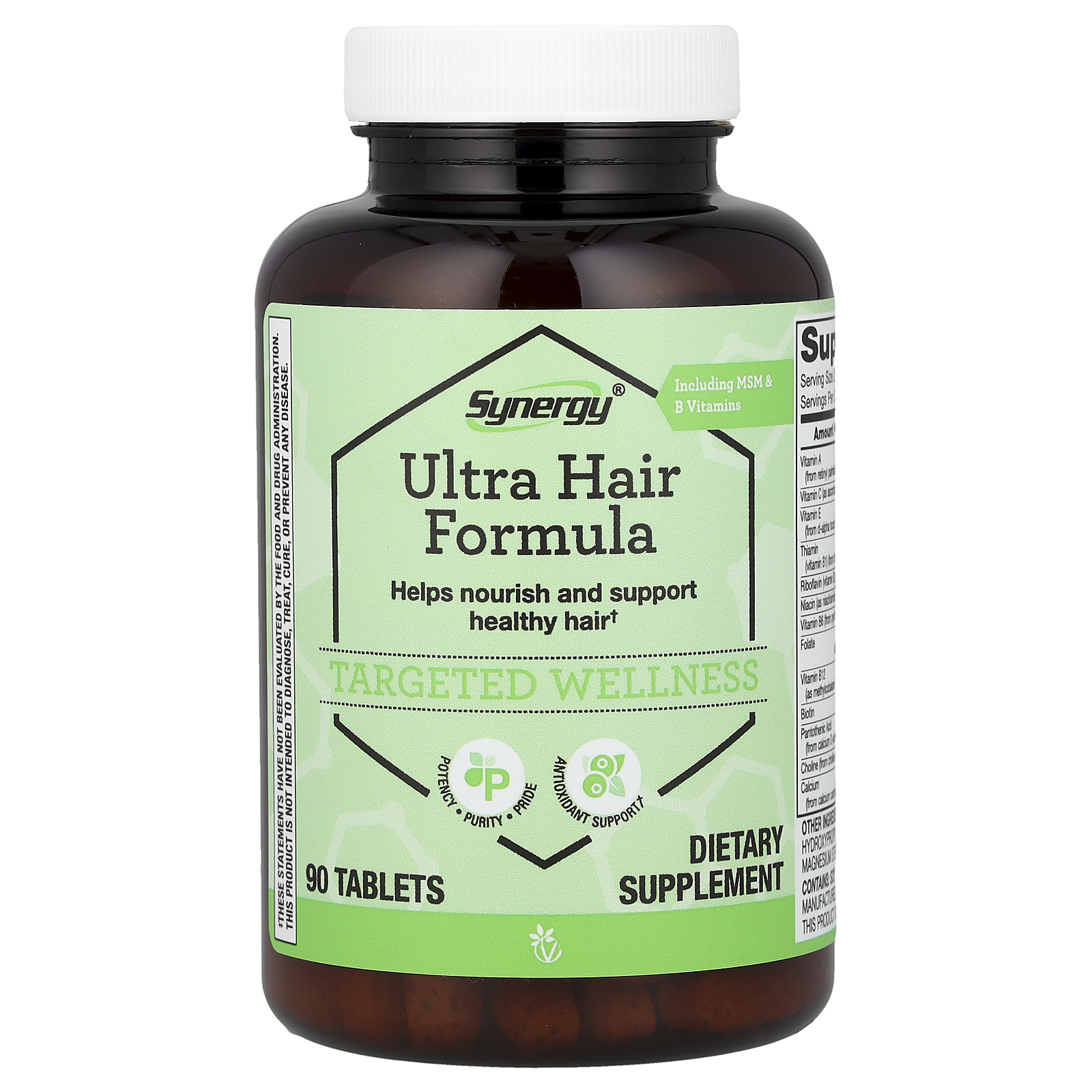 Vitacost (비타코스트), Synergy®, Ultra Hair Formula, 90 Tablets