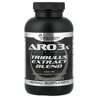 Vitacost, ARO3X® Black Series, Mezcla de extractos de Tribulus, 625 mg, 200 cápsulas