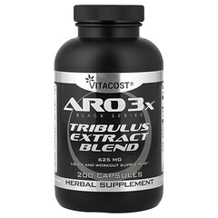 ARO3X® Black Series, суміш екстракту трибулуса, 625 мг, 200 капсул