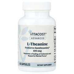 Advanced, L-теанін із Suntheanine®, 100 мг, 60 капсул