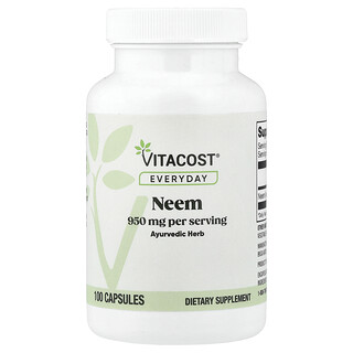 Vitacost, Everyday, ним, 100 капсул (475 мг в 1 капсуле)