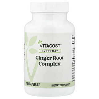 Vitacost, Everyday, Complexo da Raiz de Gengibre, 120 Cápsulas (350 mg por Cápsula)