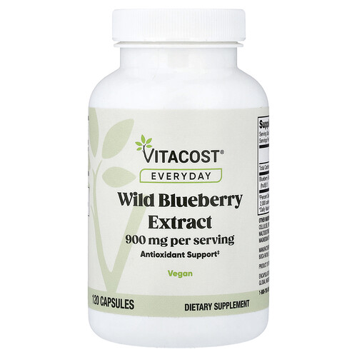 Vitacost, Everyday, Wild Blueberry Extract, 120 Capsules (450 mg per Capsule)