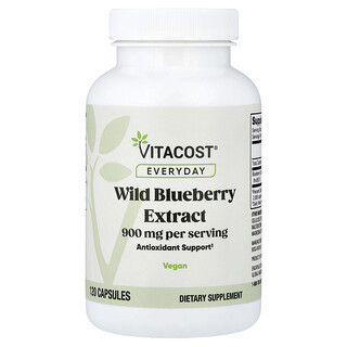 Vitacost, Everyday, Wild Blueberry Extract, 120 Capsules (450 mg per Capsule)