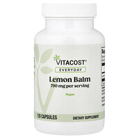 Vitacost, Producto diario, Toronjil, 120 cápsulas (395 mg por cápsula)