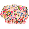 The Vintage Cosmetic Co., Shower Cap, Pink Floral Satin, 1 Count