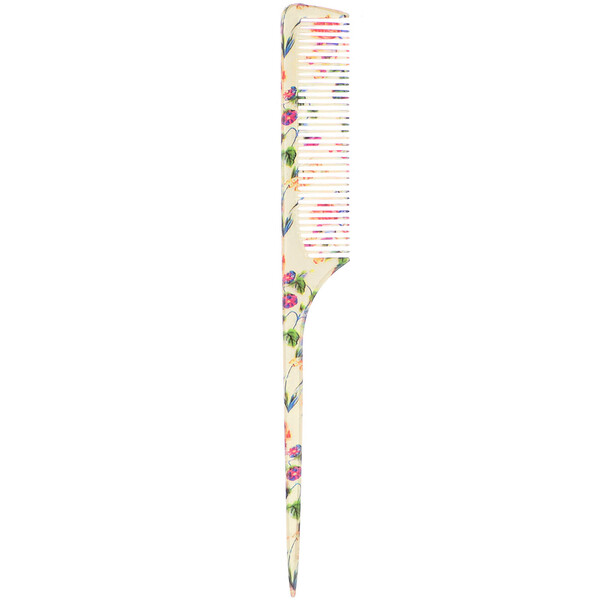The Vintage Cosmetic Co.‏, Tail Comb, Fabulously Floral, 1 Count
