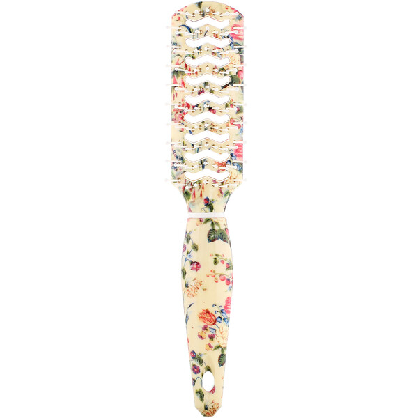 The Vintage Cosmetic Co.‏, Vent Hair Brush, Fabulously Floral, 1 Brush
