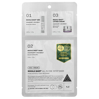 VT Cosmetics, Reedle Shot Hepsi Bir Arada 3 Adımlı Güzellik Maskesi, 1 Set