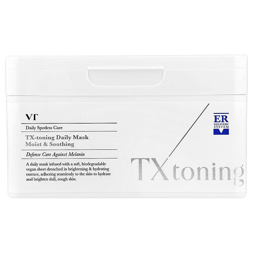 Vt Cosmetics, TX-toning Daily Beauty Mask, 30 Sheets, 320 g