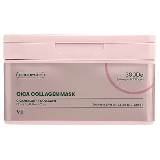VT Cosmetics, Máscara de Beleza Cica Collagen, 30 Folhas, 320 g