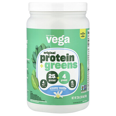Vega PlantBased Protein  Greens Creamy Vanilla 1 lb 6 oz 624 g