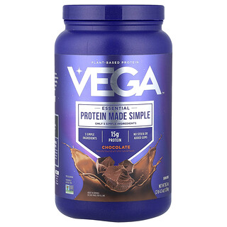 Vega, Kasvipohjainen proteiinivalmiste yksinkertaisesti, tummasuklaa, 1,03 kg