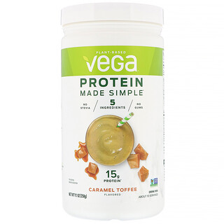 Vega, Protein Made Simple, Caramel Toffee, 9.1 oz (258 g)