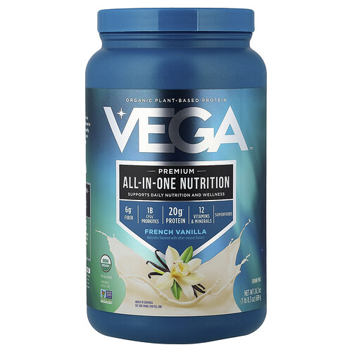 Vega Premium, All-In-One Nutrition, French Vanilla, 1 lb 8.3 oz (689 g)