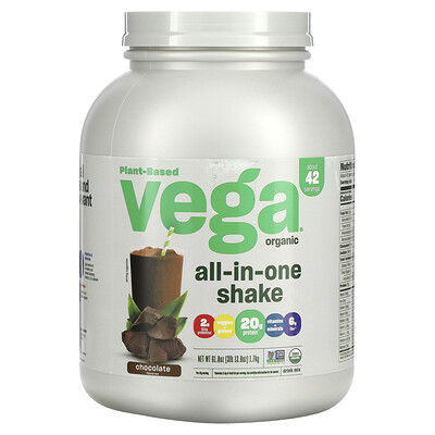 

Vega Plant-Based All-In-One Shake Chocolate 61.8 oz (1.7 kg)