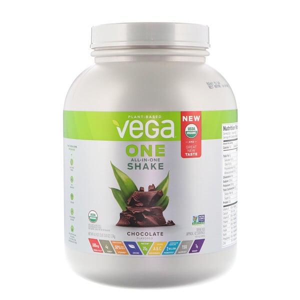 Vega, One, 올 인 원 셰이크, 초콜릿, 3 lbs (1.7 kg)