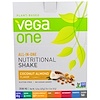 Vega, All-In-One, Nutritional Shake, Coconut Almond, 10 Packets, 1.5 oz (42 g) Each