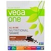Vega, Vega One Shake, Mocha, 10 Packets, 1.5 oz (42 g) Each