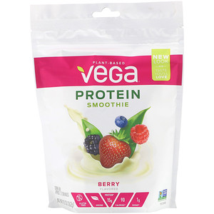 Отзывы о Вега, Protein Smoothie, Berry, 9.2 oz (262 g)