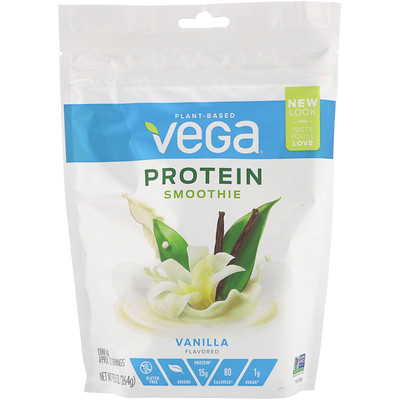 

Vega Protein Smoothie, Vanilla, 9.3 oz (264 g)