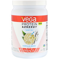 Protein & Energy with 3g MCT Oil, Vanilla Bean, 18 oz (510 g) - изображение