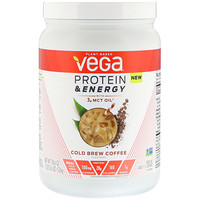 Protein & Energy with 3g MCT Oil, Cold Brew Coffee, 18.6 oz (526 g) - изображение