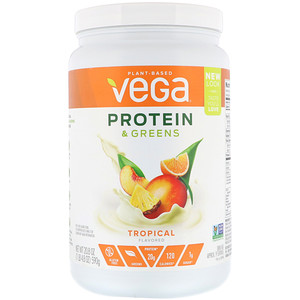 Отзывы о Вега, Protein & Greens, Tropical Flavored, 1.3 lbs (590 g)