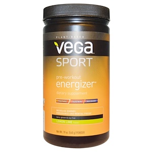 Отзывы о Вега, Sport, Pre-Workout Energizer, Powder, Lemon Lime Flavor, 19 oz (540 g)