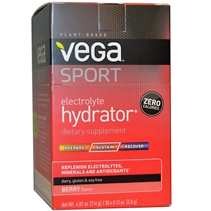 Отзывы о Вега, Sport, Electrolyte Hydrator, Berry, 30 Packs, 0.13 oz (3.8 g) Each