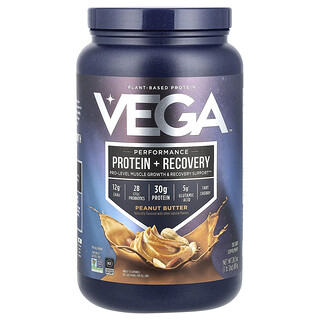 Vega, Performance，Protein + Recovery，花生醬，1 磅 12 盎司（815 克）