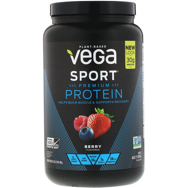 Vega, Deporte, proteína superior, cereza, 28,3 oz (801 g)