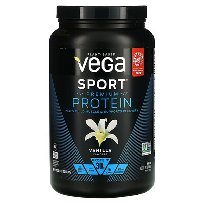 Vega Sport, протеиновый порошок, со вкусом ванили, 828 г (29,2 унции)