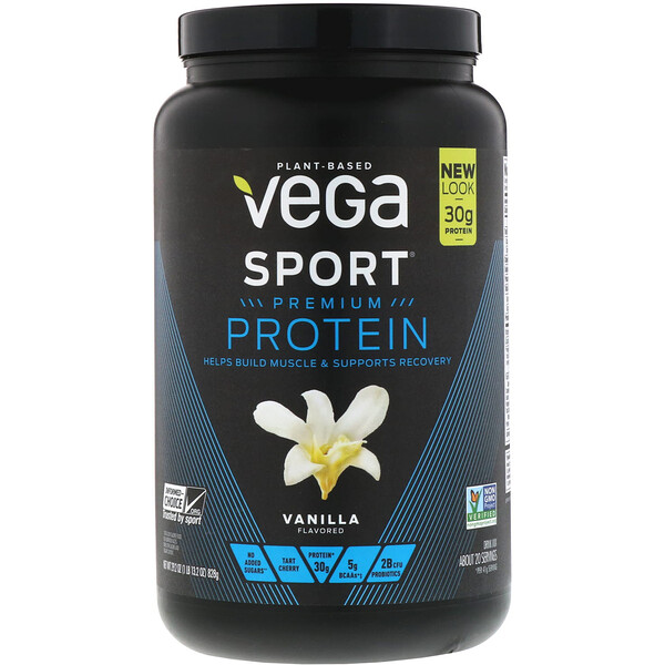 Vega, Sport, протеиновый порошок, со вкусом ванили, 828 г (29,2 унции)