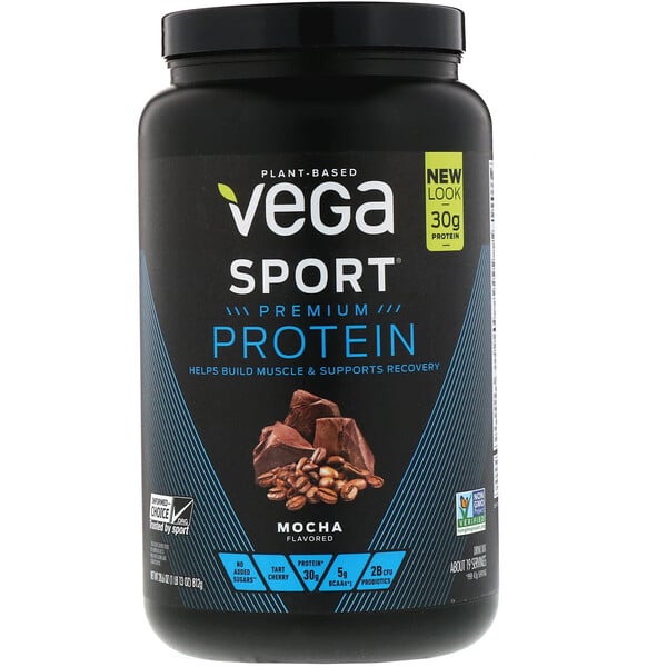 Vega,  運動表現，蛋白質粉，抹茶味，28.6 磅（812 盎司）