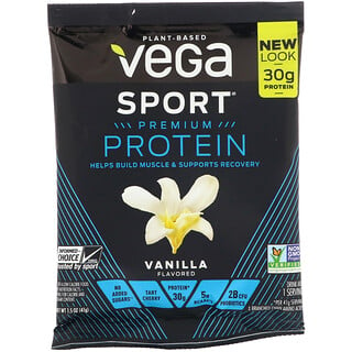 Vega, 運動，蛋白質，香草味，1.5 盎司（41 克）