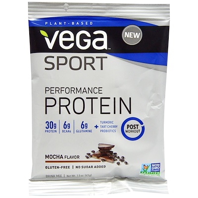 Vega Sport Performance Protein, Mocha, 1.5 oz (43 g)