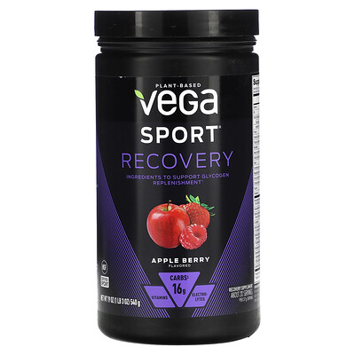 

Vega, Sport, Plant-Based Recovery, Apple Berry, 19 oz (540 g)