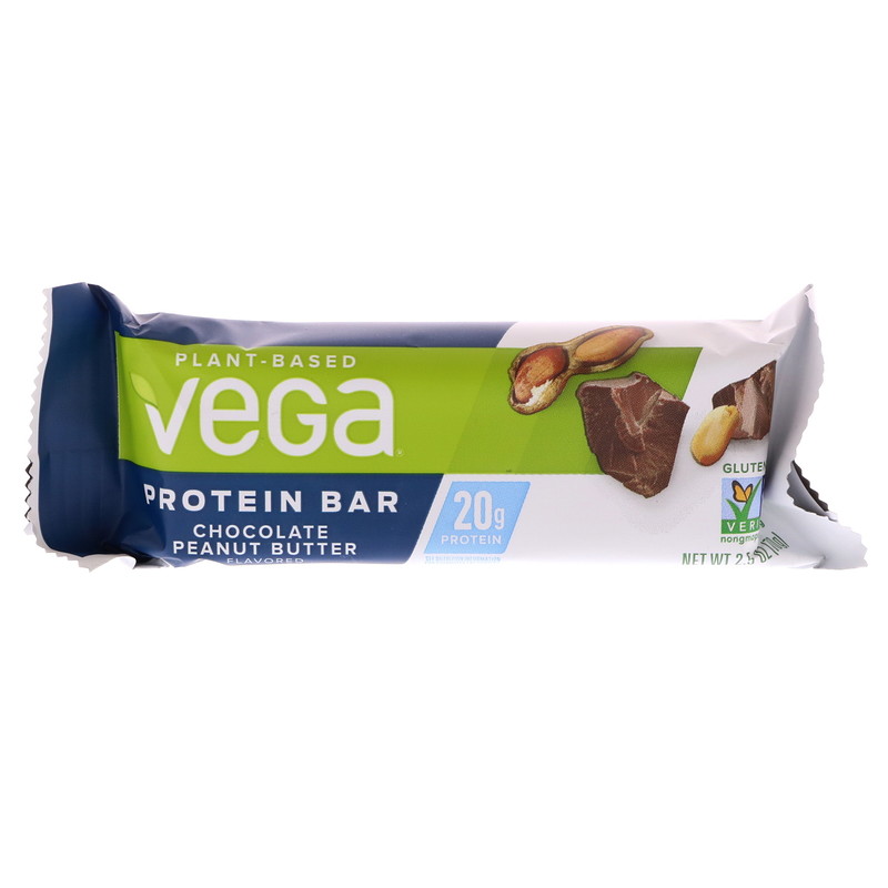 Vega, Protein Bar, Chocolate Peanut Butter, 12 Bars, 2.5 oz (70 g) Each