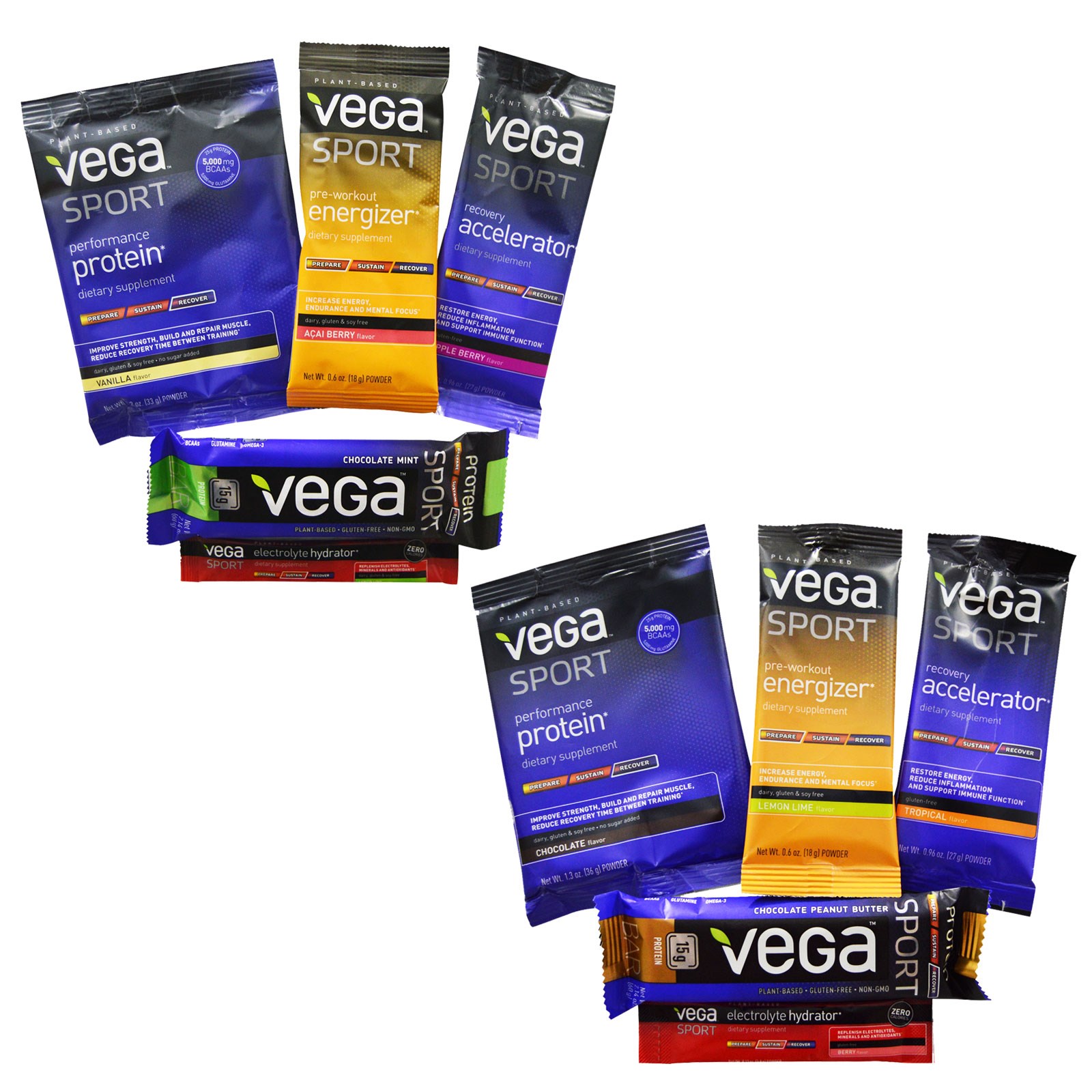 Vega, Sport Protein & Supplements Variety Pack, 10 Pieces iHerb