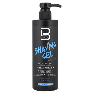 Level 3 Shaving Gel Aqua 16.9 fl oz (500 ml)