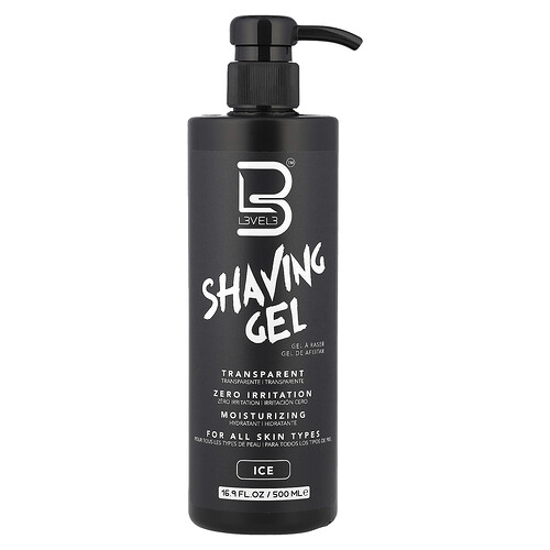 L3vel3 Ice by L3VEL3 SHAVING GEL 16.9 OZ for MEN