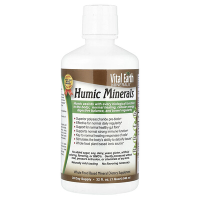 Vital Earth Minerals  Humic Minerals  32 fl oz (946 ml)
