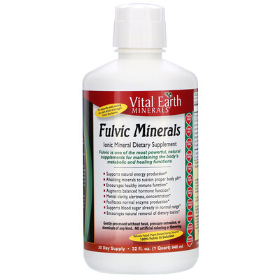 Vital Earth Minerals Fulvic Minerals, 946 мл (32 жидк. унции)