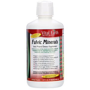 Отзывы о Витал Ерт Минералс, Fulvic Minerals, 32 fl oz (946 ml)