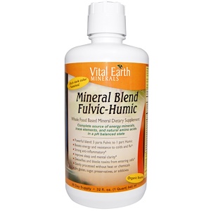 Vital Earth Minerals, Смесь фульвовых и гуминовых минералов, 32 жидкие унции (946 мл)