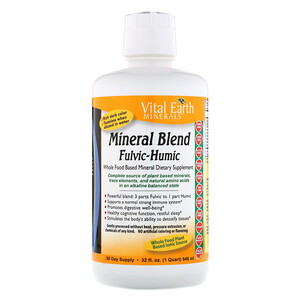 Отзывы о Витал Ерт Минералс, Mineral Blend Fulvic-Humic, 32 fl oz (946 ml)