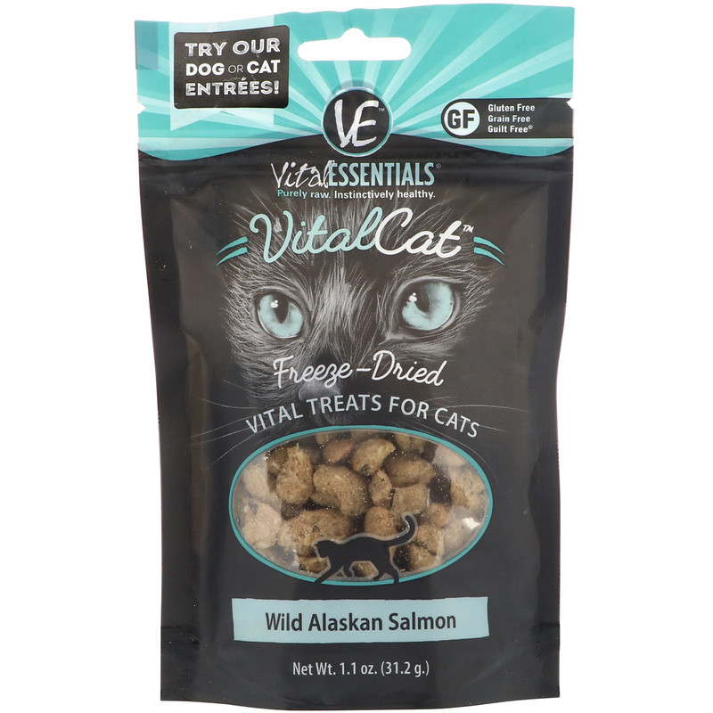 Vital Essentials, Vital Cat, FreezeDried Treats For Cats, Wild Alaskan