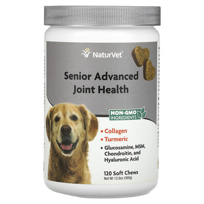 

NaturVet Senior Advanced Joint Health 120 мягких жевательных таблеток 12 6 унции (360 г)